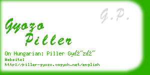 gyozo piller business card